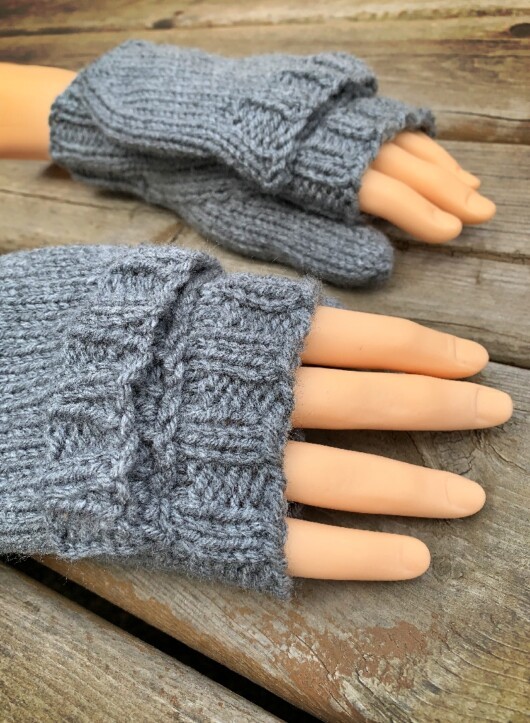 Free knitting pattern - flip mitts