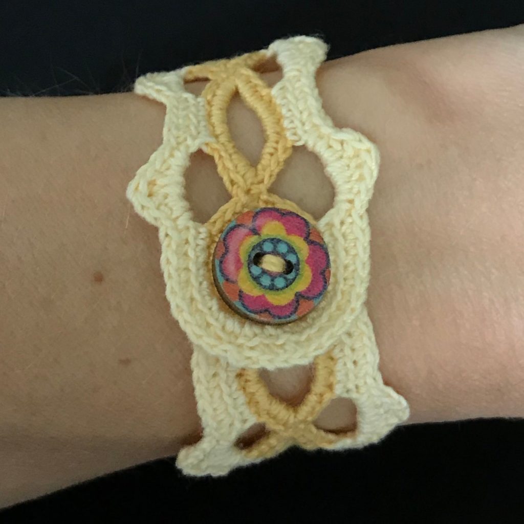 2 tone yellow bracelet