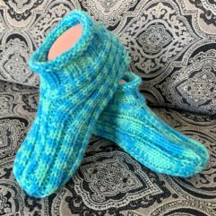 Knitted Adult Bootie Slippers Pattern