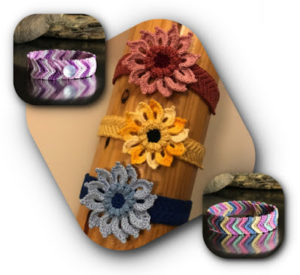 Crochet Jewelry - Flower and Friendship Bracelet