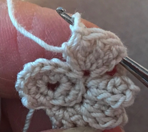 Inner petal - crocheted flower