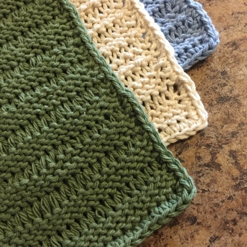 Knitted Lacey Dishcloth Pattern