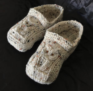 Knitted Owl Slipper Pattern