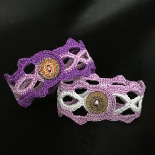 2 tone purple bracelet