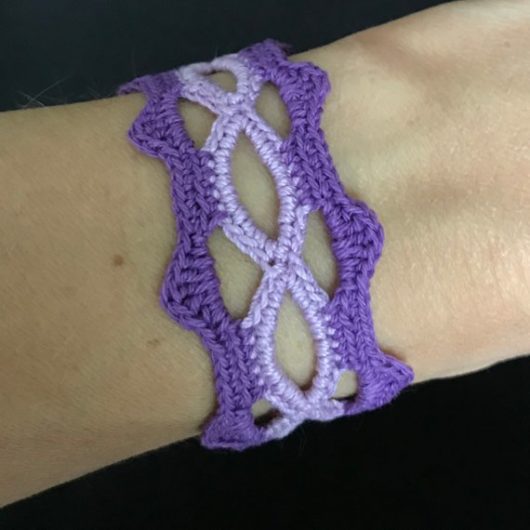 2 tone purple bracelet