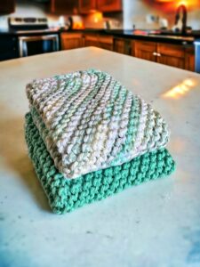 Beginner knitting pattern - make a dishcloth