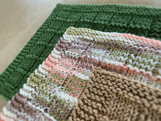 Bars and Stripes Knitted Dishcloth Pattern