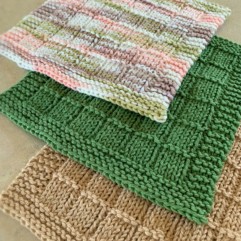 Bars and Stripes Knitted Dishcloth Pattern
