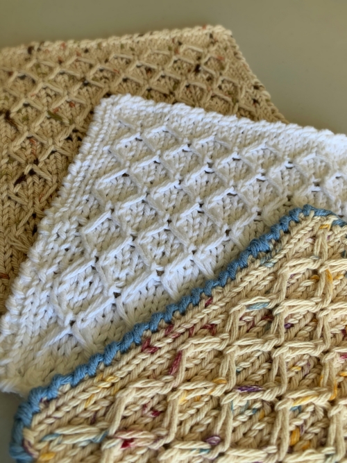 Diamonds Dishcloth Knitting Pattern