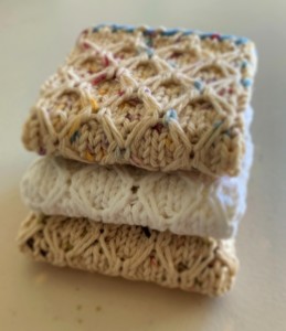 Diamonds Dishcloth Knitting Pattern