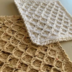Diamonds Dishcloth Knitting Pattern