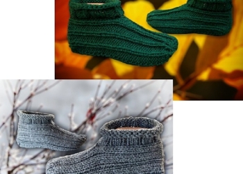 Knit Two Styles of Slippers with One Pattern