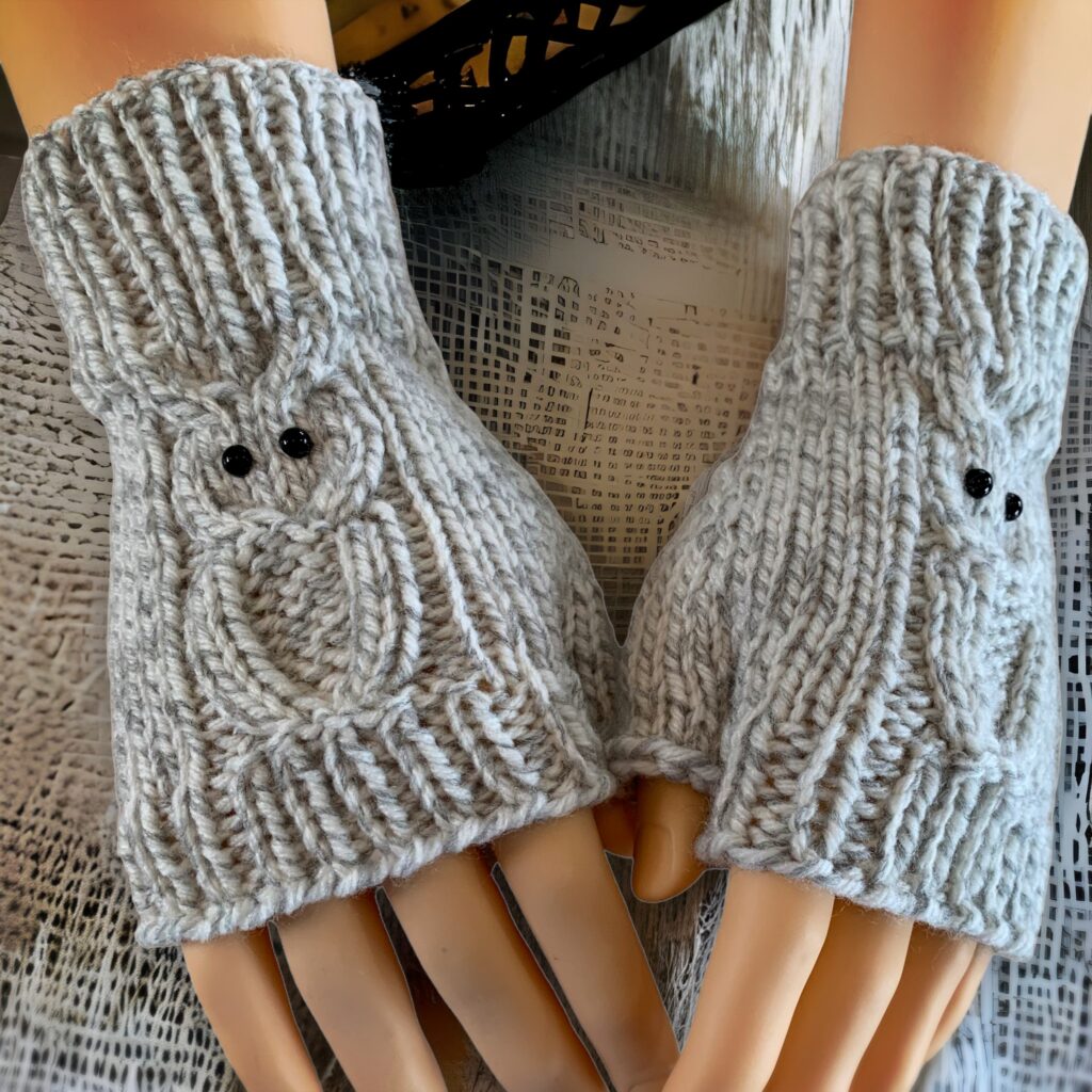 Hand Knit Fingerless Gloves and Mitts