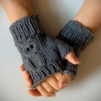How to Knit Fingerless Gloves – With OWLS! and How-to VIDEO!