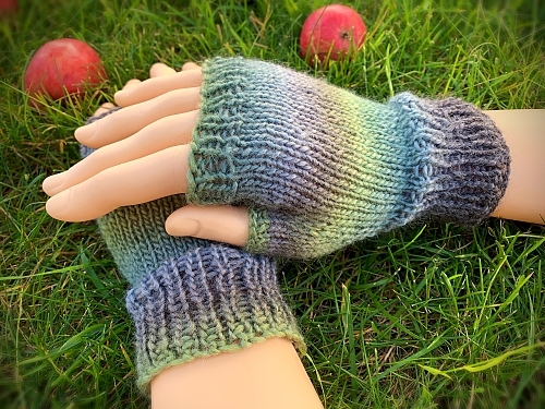 how to knit fingerless mitts