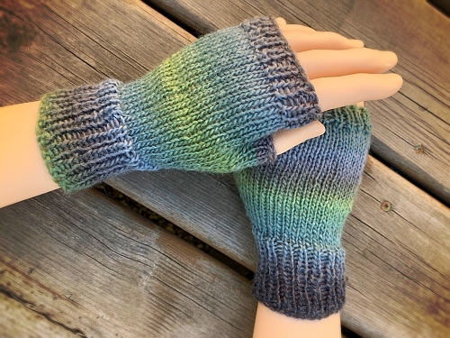 how to knit fingerless mitts