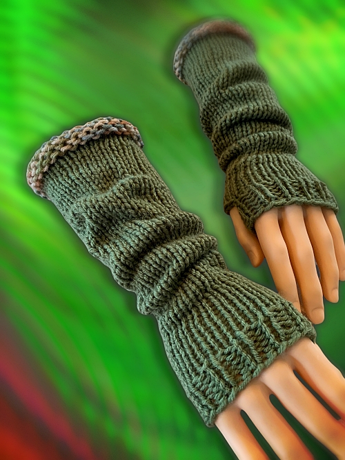 How to Knit Long Fingerless Gloves - FREE Knitting Pattern