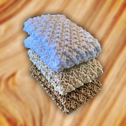 Textured Easy to Knit Dishcloth Pattern - FREE Knitting Pattern