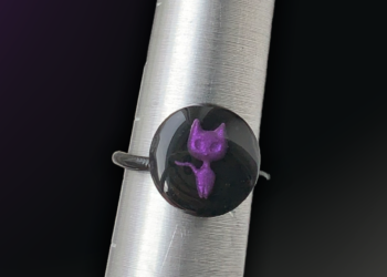 Handcrafted Cat Rings – Custom Colours Available