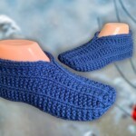 Easy to Knit Rolled Cuff Slippers – Quick Knitting Pattern!