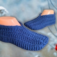 Easy to Knit Rolled Cuff Slippers – Quick Knitting Pattern!