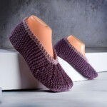 Free Knitting Pattern - Round Toe Slippers