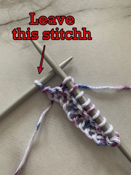 Leave a stitch