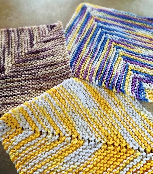 knitted dishcloth pattern - easy knitting pattern - free knit pattern