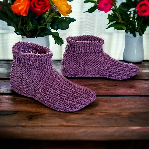 free knitting pattern slippers with video