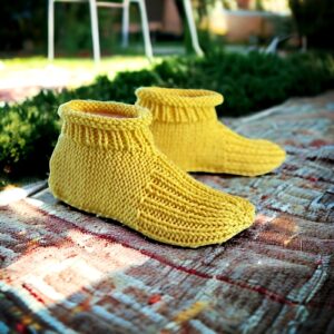knit slipper pattern