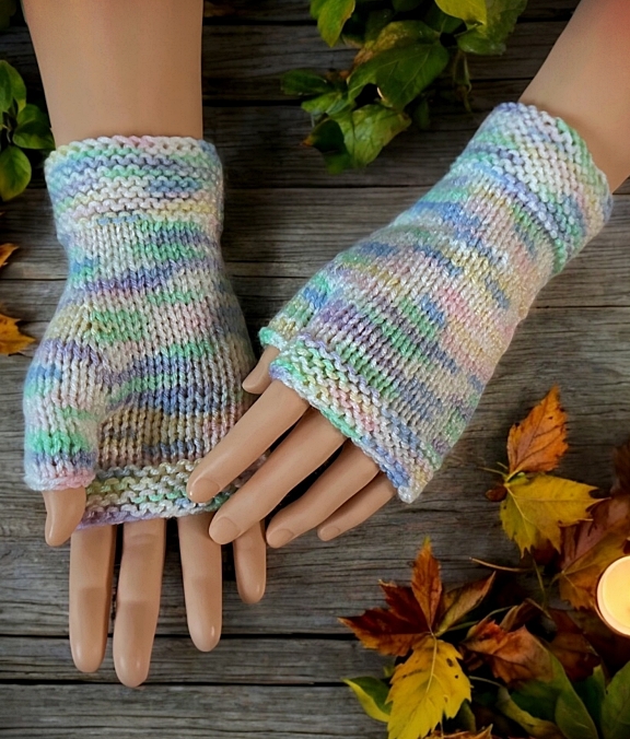 how to knit super simple fingerless gloves how-to video pattern