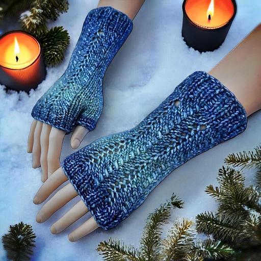 free knitting pattern fingerless gloves - zigzag elegance