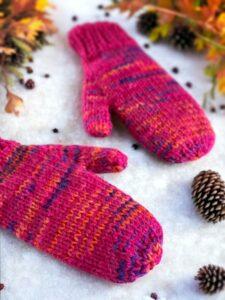Easy to knit mitts free knitting pattern