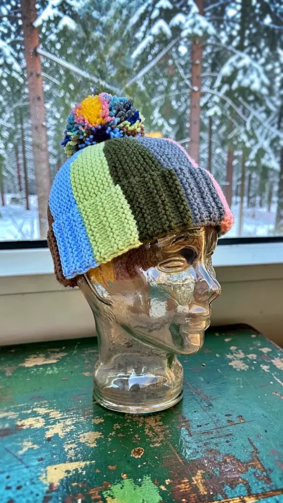 Free knitted winter hat pattern for women