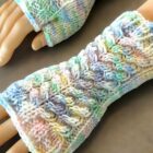 Easy to knit cable fingerless gloves