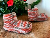 FREE Knitted Slipper Pattern for Children