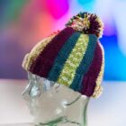 Free Knitting Pattern - Toque, Touque, Beanie with vertical stripes