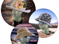 Crochet hat pattern - sun hat bucket hat cowboy hat